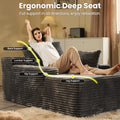 Transform Your Space with the 67'' Oversized Comfy Chaise Lounge - Plush Corduroy Indoor Sofa Bed in Gray