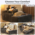 Transform Your Space with the 67'' Oversized Comfy Chaise Lounge - Plush Corduroy Indoor Sofa Bed in Gray